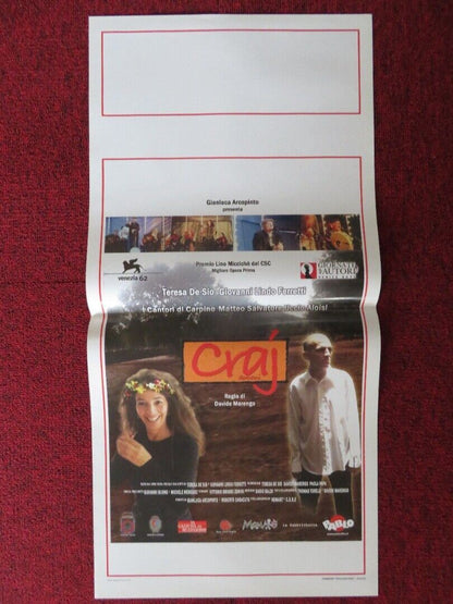 CRAJ - DOMANI ITALIAN LOCANDINA (27.5"x13") POSTER TERESA DE SIO 2005 - Rendezvous Cinema