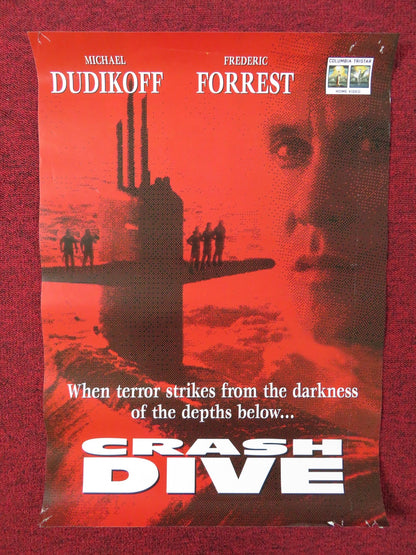 CRASH DIVE VHS POSTER MICHAEL DUDIKOFF FREDERIC FORREST 1996 Rendezvous Cinema Movie posters