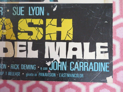 CRASH ITALIAN FOGLIO POSTER JOSE FERRER SUE LYON 1976 - Rendezvous Cinema
