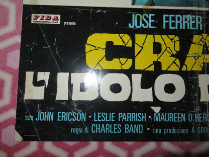 CRASH ITALIAN FOGLIO POSTER JOSE FERRER SUE LYON 1976 - Rendezvous Cinema