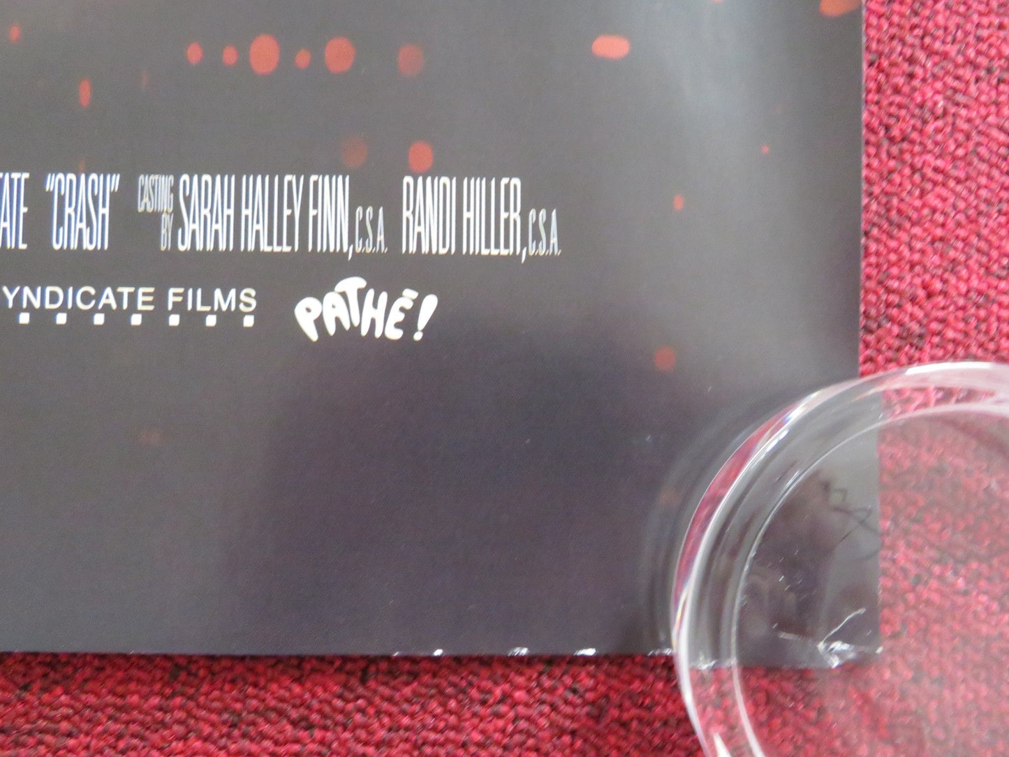 CRASH UK QUAD ROLLED POSTER BRENDAN FRASER SANDRA BULLOCK 2005 Rendezvous Cinema Movie posters