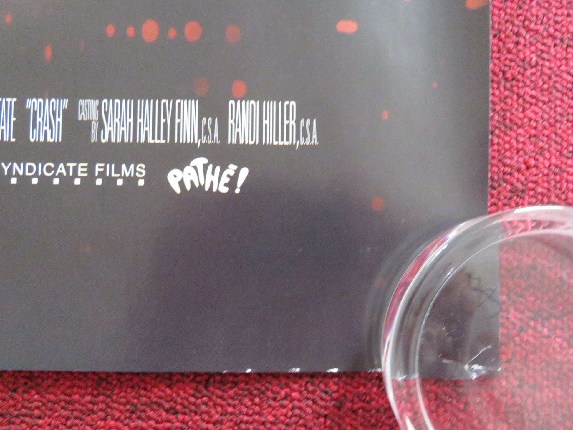 CRASH UK QUAD ROLLED POSTER BRENDAN FRASER SANDRA BULLOCK 2005 Rendezvous Cinema Movie posters