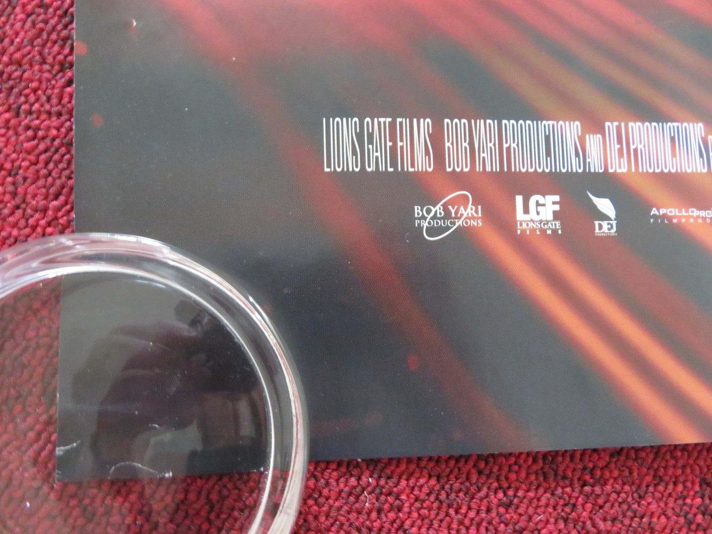 CRASH UK QUAD ROLLED POSTER BRENDAN FRASER SANDRA BULLOCK 2005 Rendezvous Cinema Movie posters