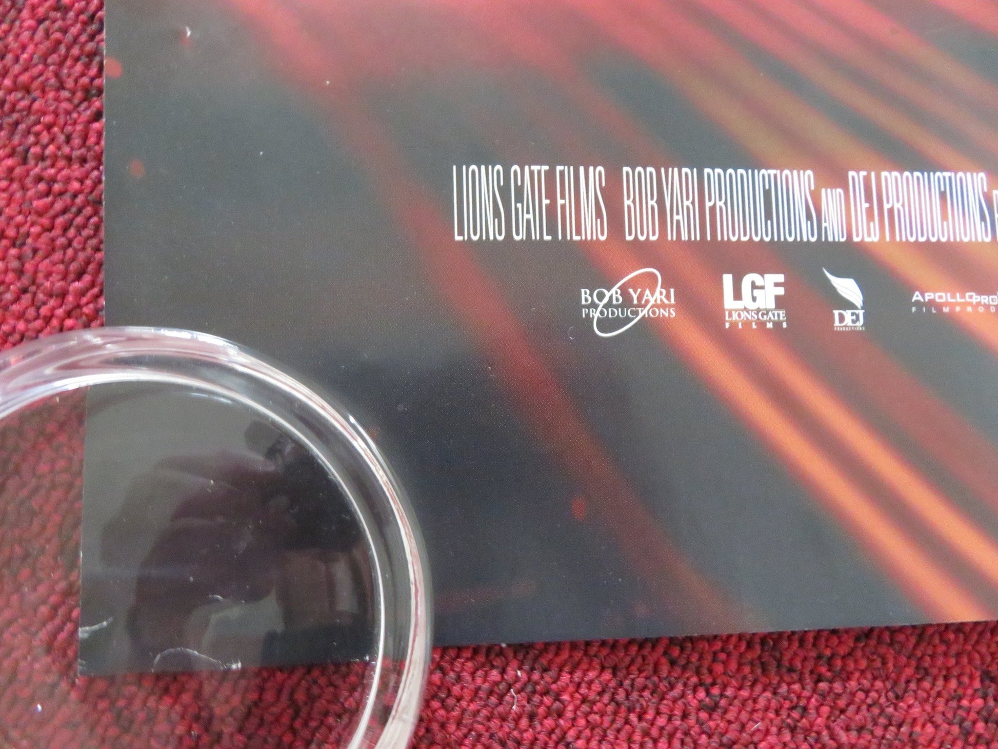 CRASH UK QUAD ROLLED POSTER BRENDAN FRASER SANDRA BULLOCK 2005 Rendezvous Cinema Movie posters