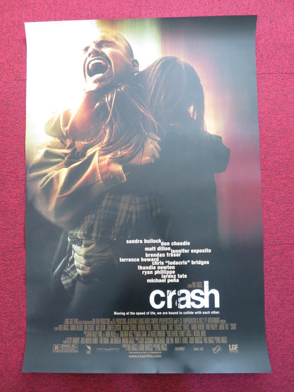 CRASH US ONE SHEET ROLLED POSTER SANDRA BULLOCK GEORGE CLOONEY 2004 Rendezvous Cinema Movie posters