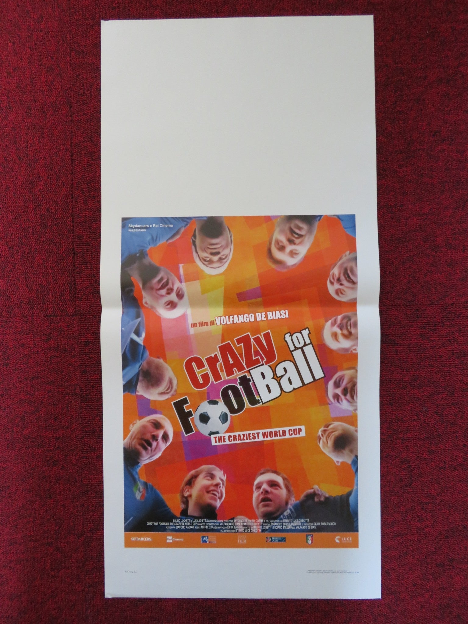 CRAZY FOR FOOTBALL: THE CRAZIEST WORLD CUP ITALIAN LOCANDINA POSTER 2017 Rendezvous Cinema Movie posters