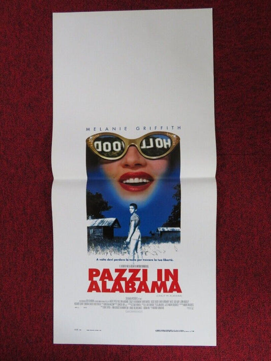 CRAZY IN ALABAMA ITALIAN LOCANDINA (27.5"x13") POSTER MELANIE GRIFFITH 1999 Movie posters