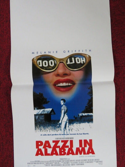 CRAZY IN ALABAMA ITALIAN LOCANDINA (27.5"x13") POSTER MELANIE GRIFFITH 1999 Movie posters