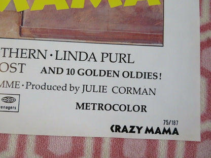 CRAZY MAMA US ONE SHEET POSTER STUART WHITMAN ANN SOTHERN 1975 Movie posters
