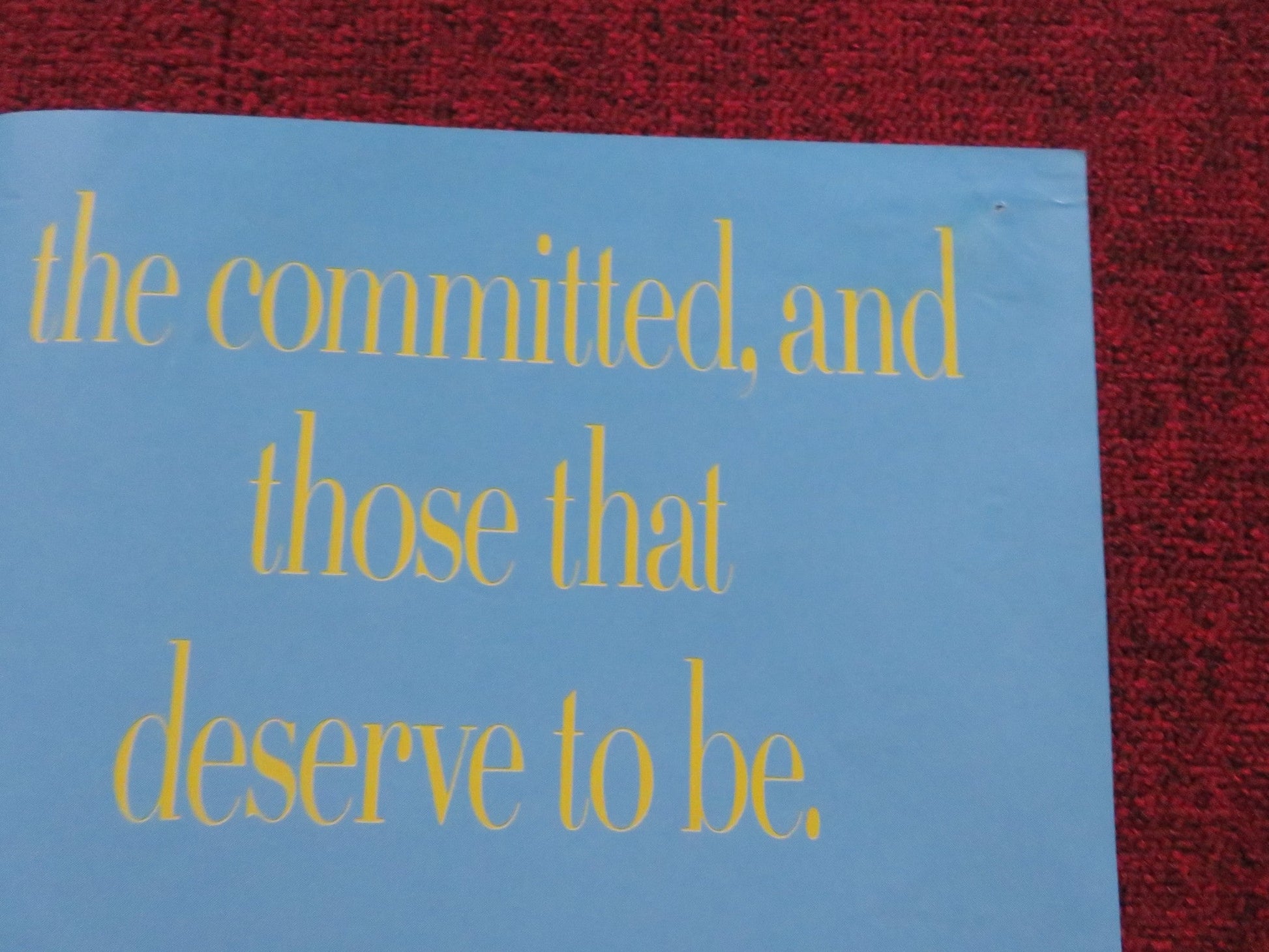 CRAZY PEOPLE UK QUAD POSTER FOLDED DUDLEY MOORE DARYL HANNAH 1990 Rendezvous Cinema Movie posters