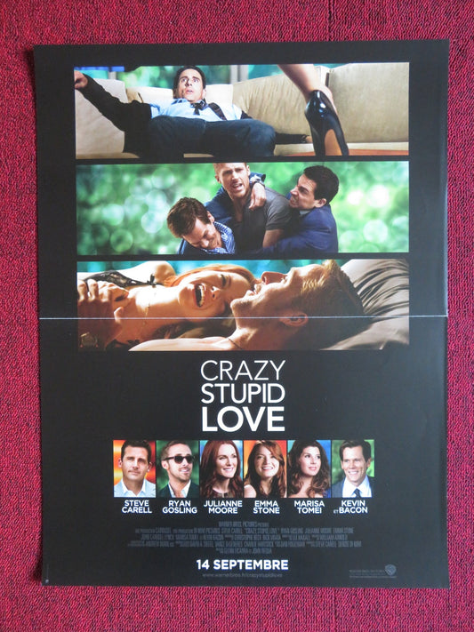 CRAZY STUPID LOVE FRENCH (15.5" x 21") POSTER STEVE CARELL J. MOORE 2011 Rendezvous Cinema Movie posters