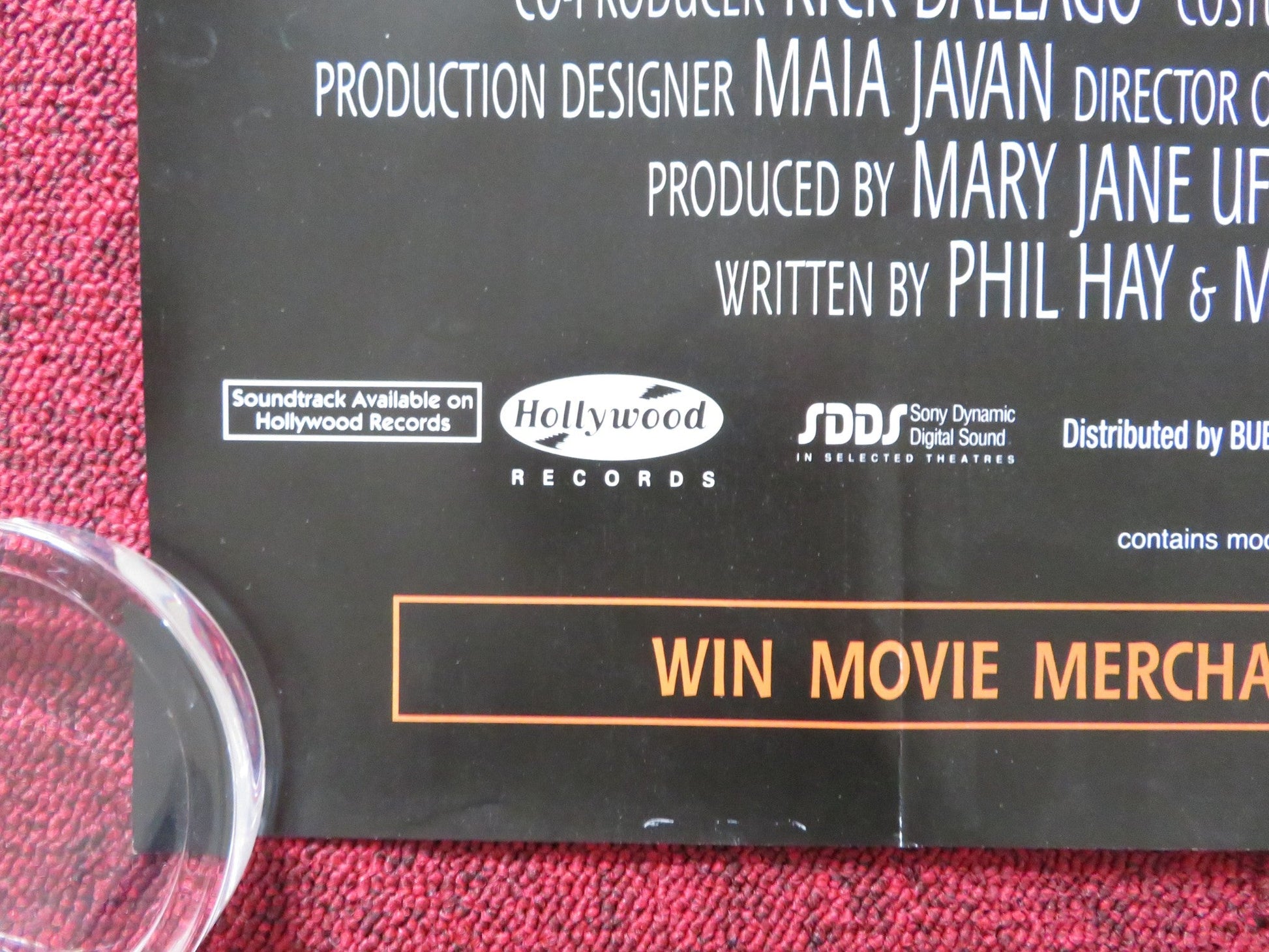 CRAZY/BEAUTIFUL UK QUAD (30"x 40") ROLLED POSTER KIRSTEN DUNST J. HERNANDEZ 2001 Rendezvous Cinema Movie posters