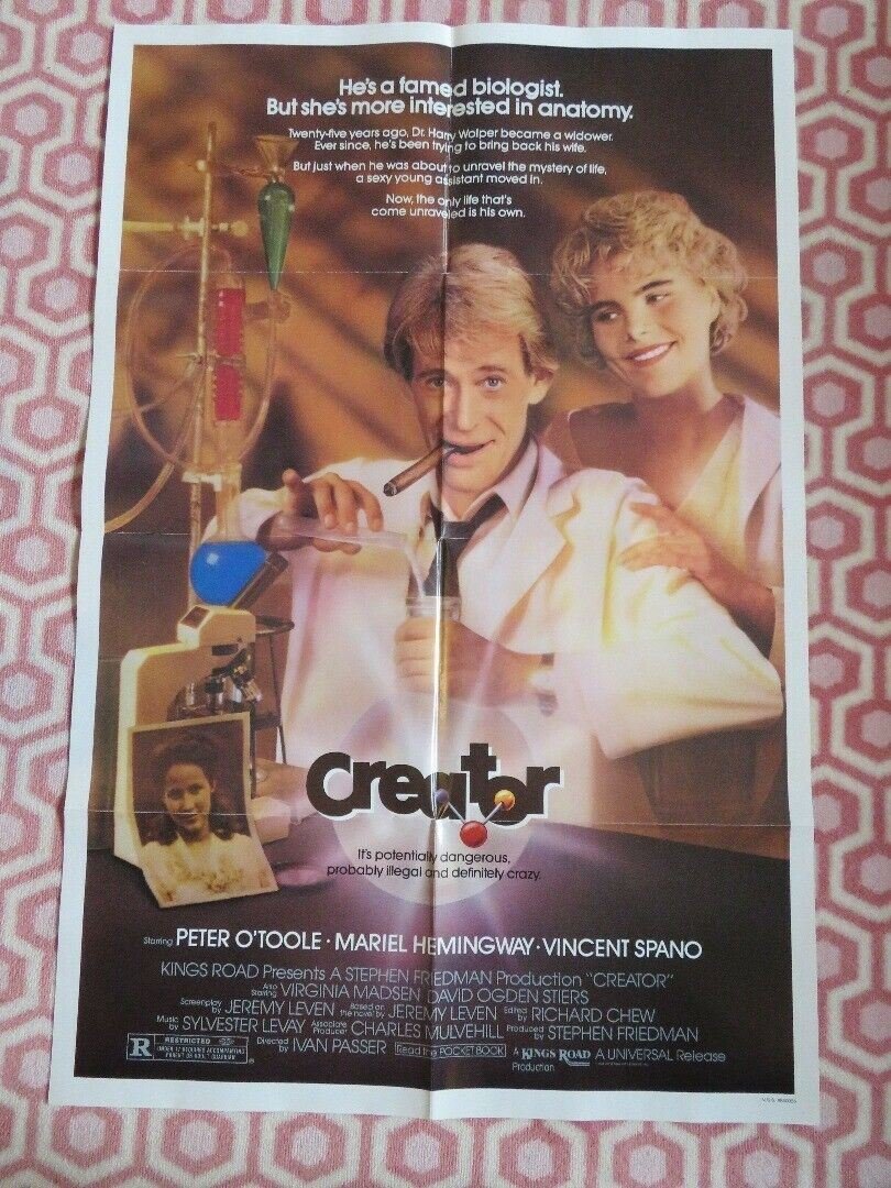 CREATOR US ONE SHEET POSTER MARIEL HEMINGWAY PETER O'TOOLE 1985 Movie posters