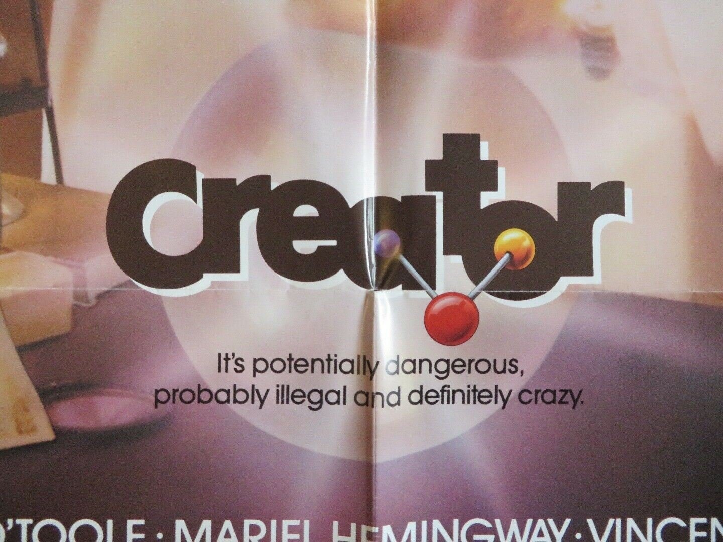 CREATOR US ONE SHEET POSTER MARIEL HEMINGWAY PETER O'TOOLE 1985 Movie posters