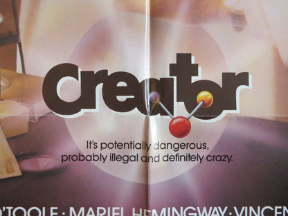 CREATOR US ONE SHEET POSTER MARIEL HEMINGWAY PETER O'TOOLE 1985 Movie posters