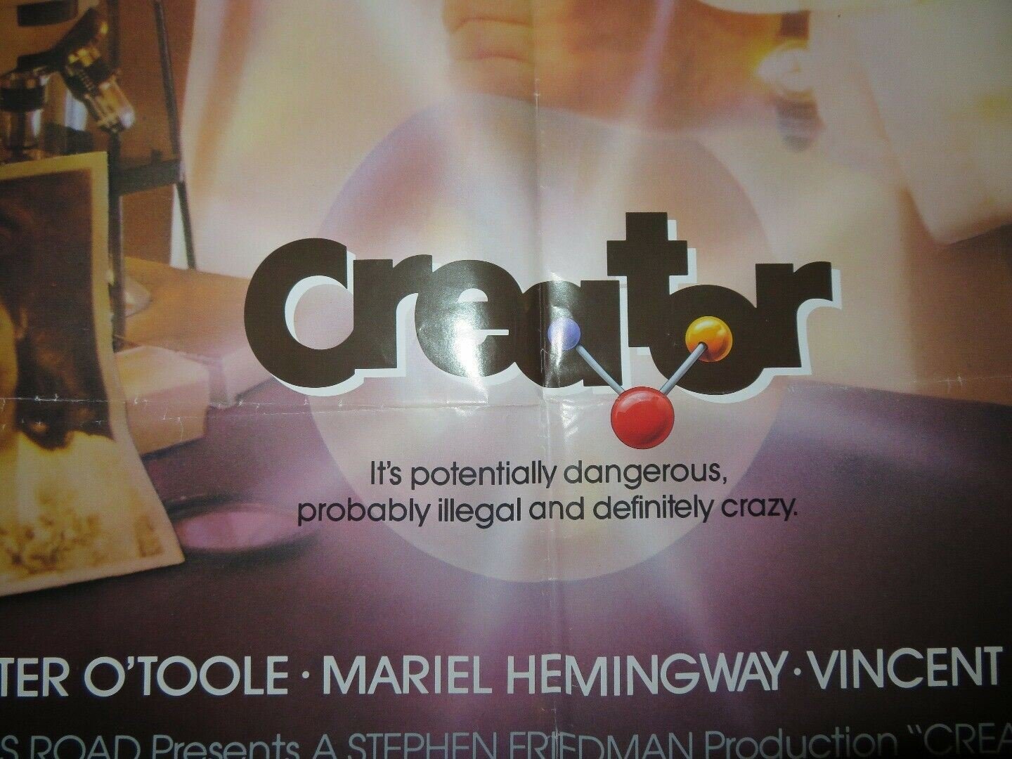 CREATOR US ONE SHEET POSTER PETER O'TOOLE MARIEL HEMINGWWAY 1985 Movie posters