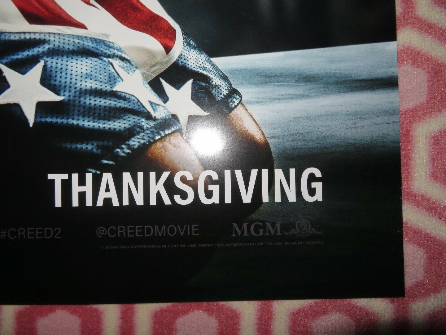 CREED II US ONE SHEET ROLLED POSTER MICHAEL B.JORDAN SYLVESTER STALLONE 2018 - Rendezvous Cinema