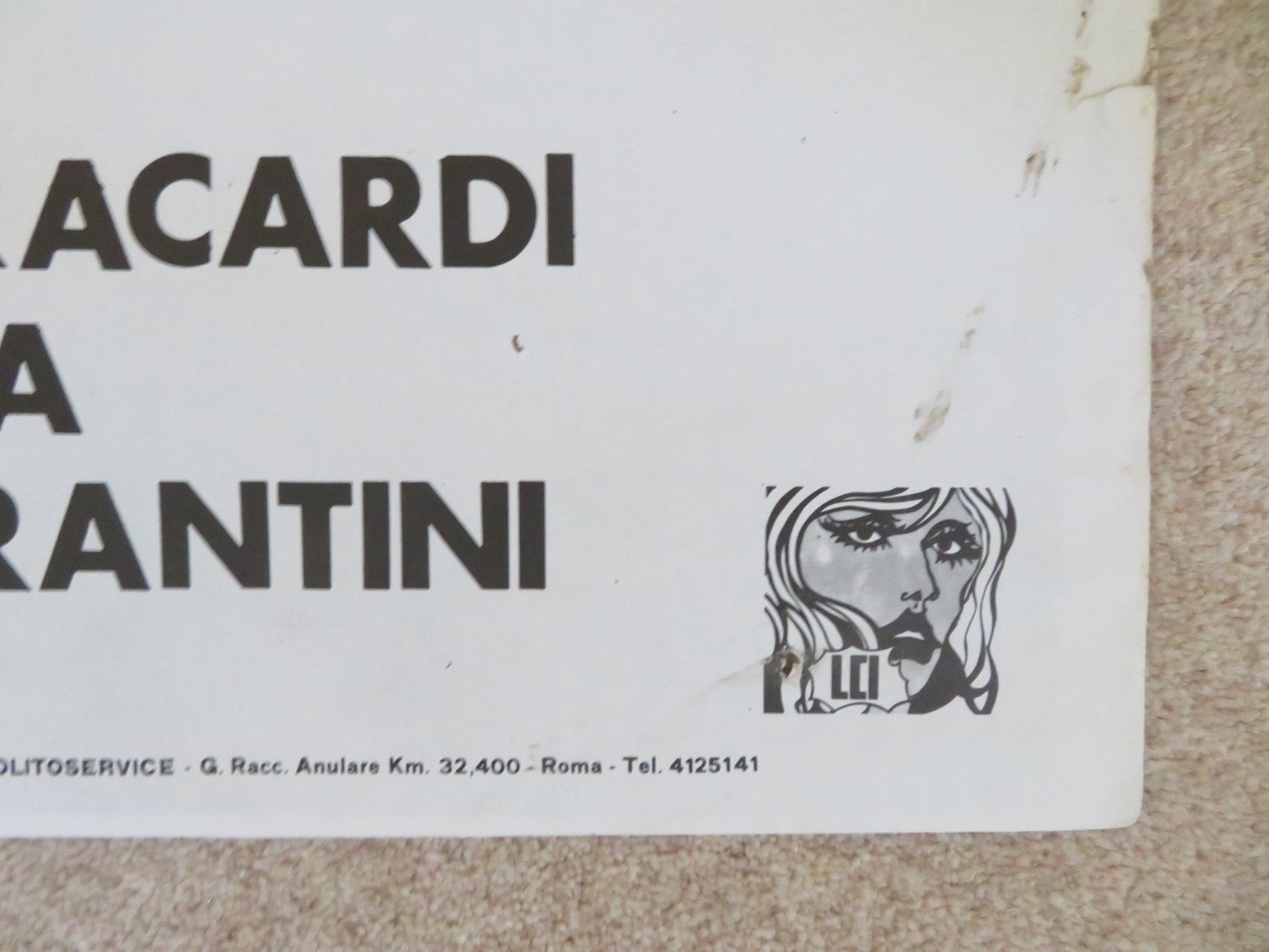 CREMA, CIOCCOLATA E PA...PRIKA ITALIAN 2 FOGLIO POSTER BARBARA BOUCHET 1981 Rendezvous Cinema Movie posters