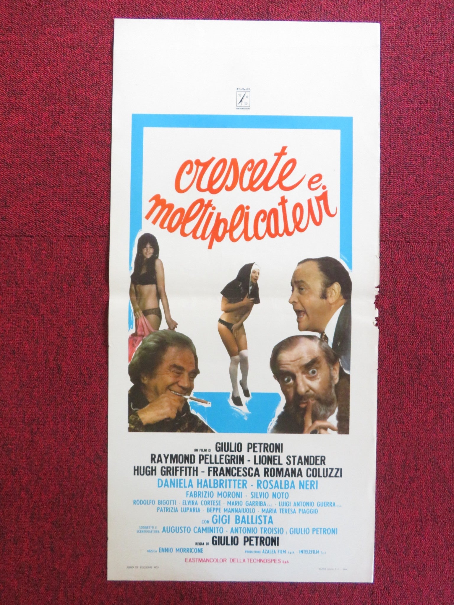 CRESCETE E MOLTIPLICATERI ITALIAN LOCANDINA POSTER RAYMOND PELLEGRIN 1973 Rendezvous Cinema Movie posters