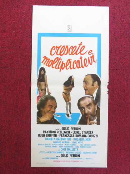 CRESCETE E MOLTIPLICATERI ITALIAN LOCANDINA POSTER RAYMOND PELLEGRIN 1973 Rendezvous Cinema Movie posters