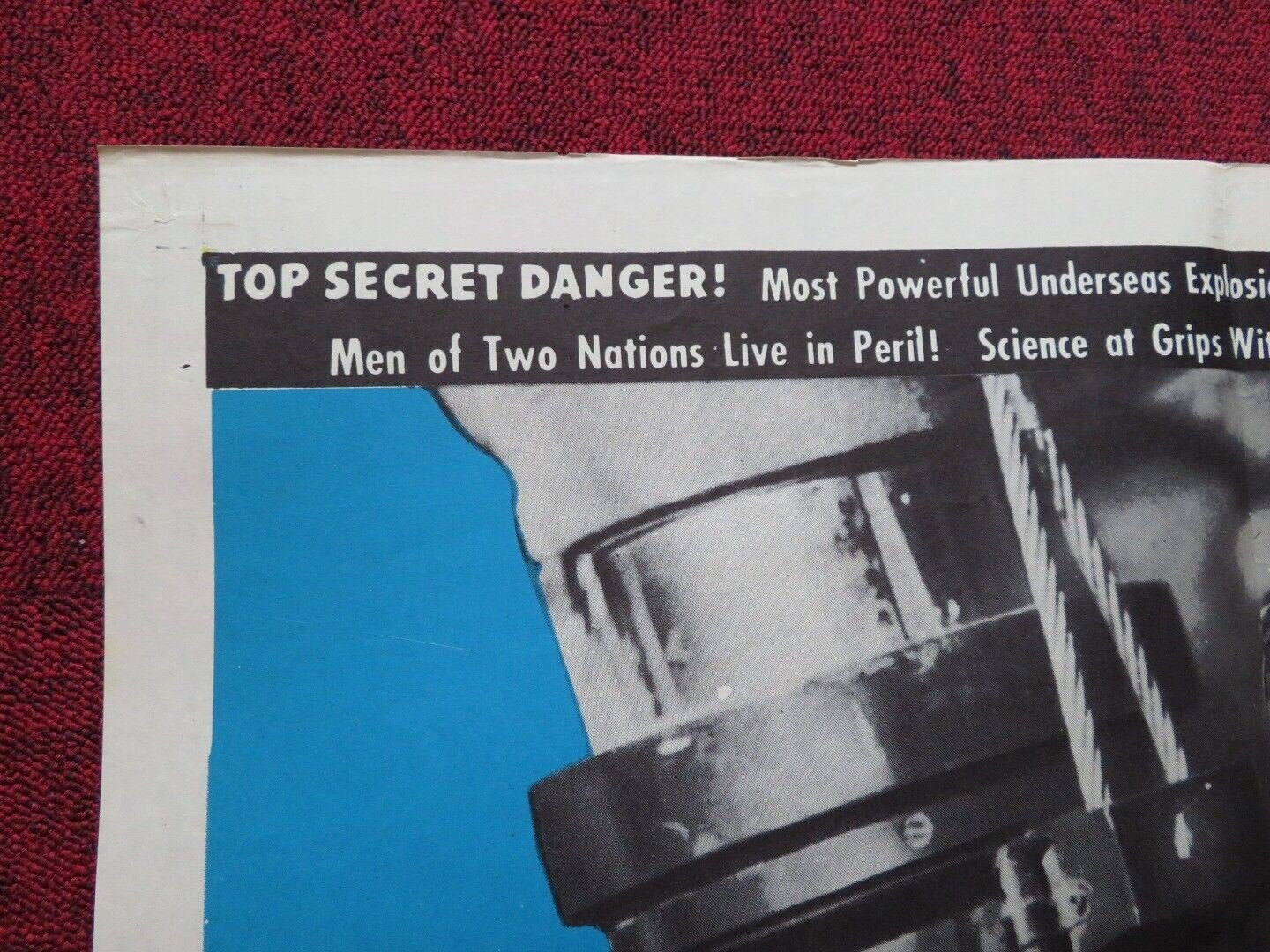 CREST OF THE WAVE FOLDED US ONE SHEET POSTER GENE KELLY JOHN JUSTIN 1954 Movie posters