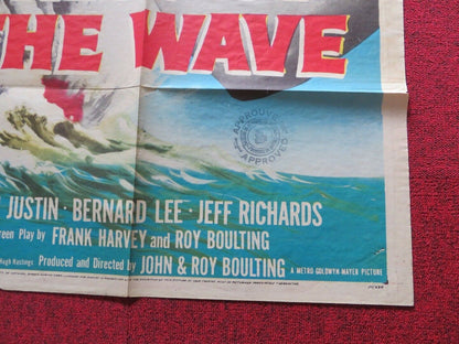 CREST OF THE WAVE FOLDED US ONE SHEET POSTER GENE KELLY JOHN JUSTIN 1954 Movie posters