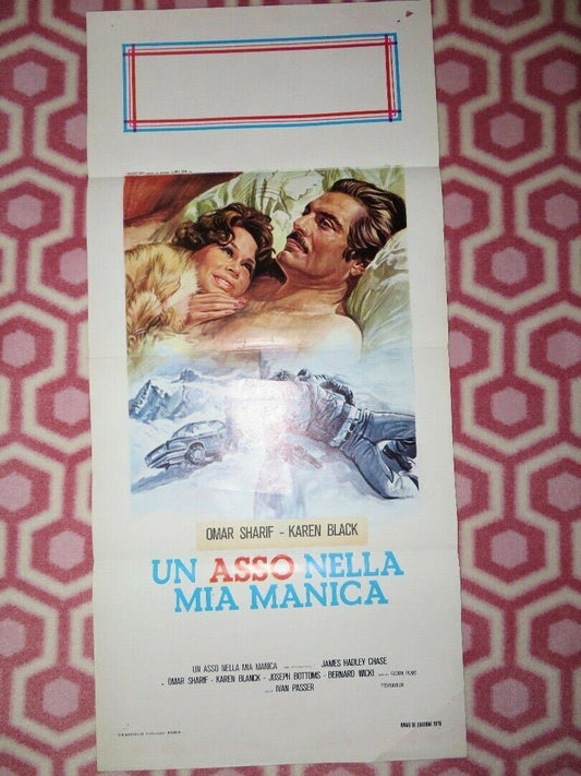 CRIME AND PASSION / UN ASSO NELLA MIA MANICA LOCANDINA (27.5" x 13") POSTER 1976 Movie posters