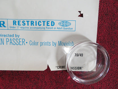 CRIME AND PASSION US ONE SHEET ROLLED POSTER OMAR SHARIF KAREN BLACK 1976 Rendezvous Cinema Movie posters