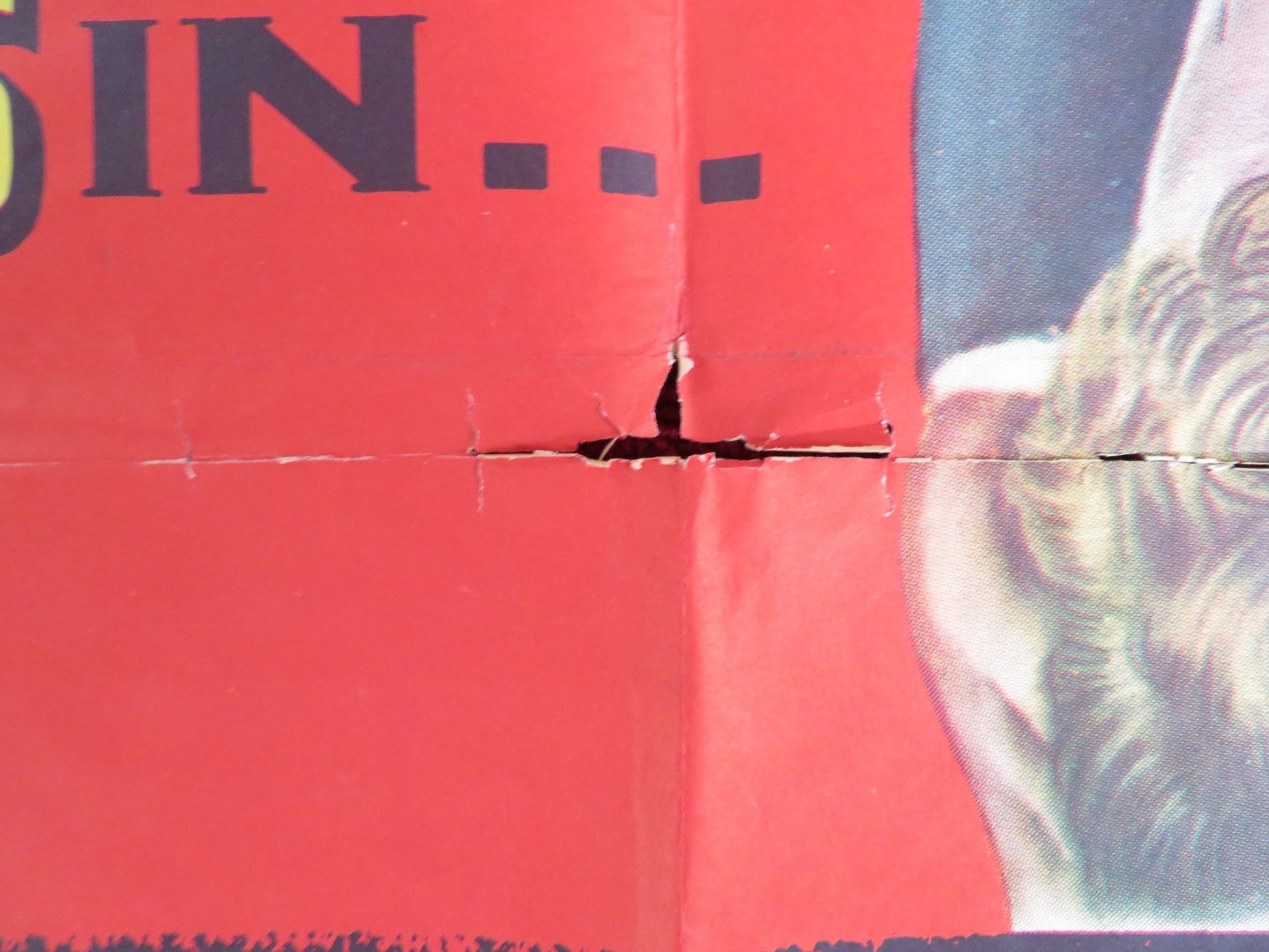 CRIME OF PASSION FOLDED US ONE SHEET POSTER BARBARA STANWYCK S. HAYDEN 1957 Rendezvous Cinema Movie posters