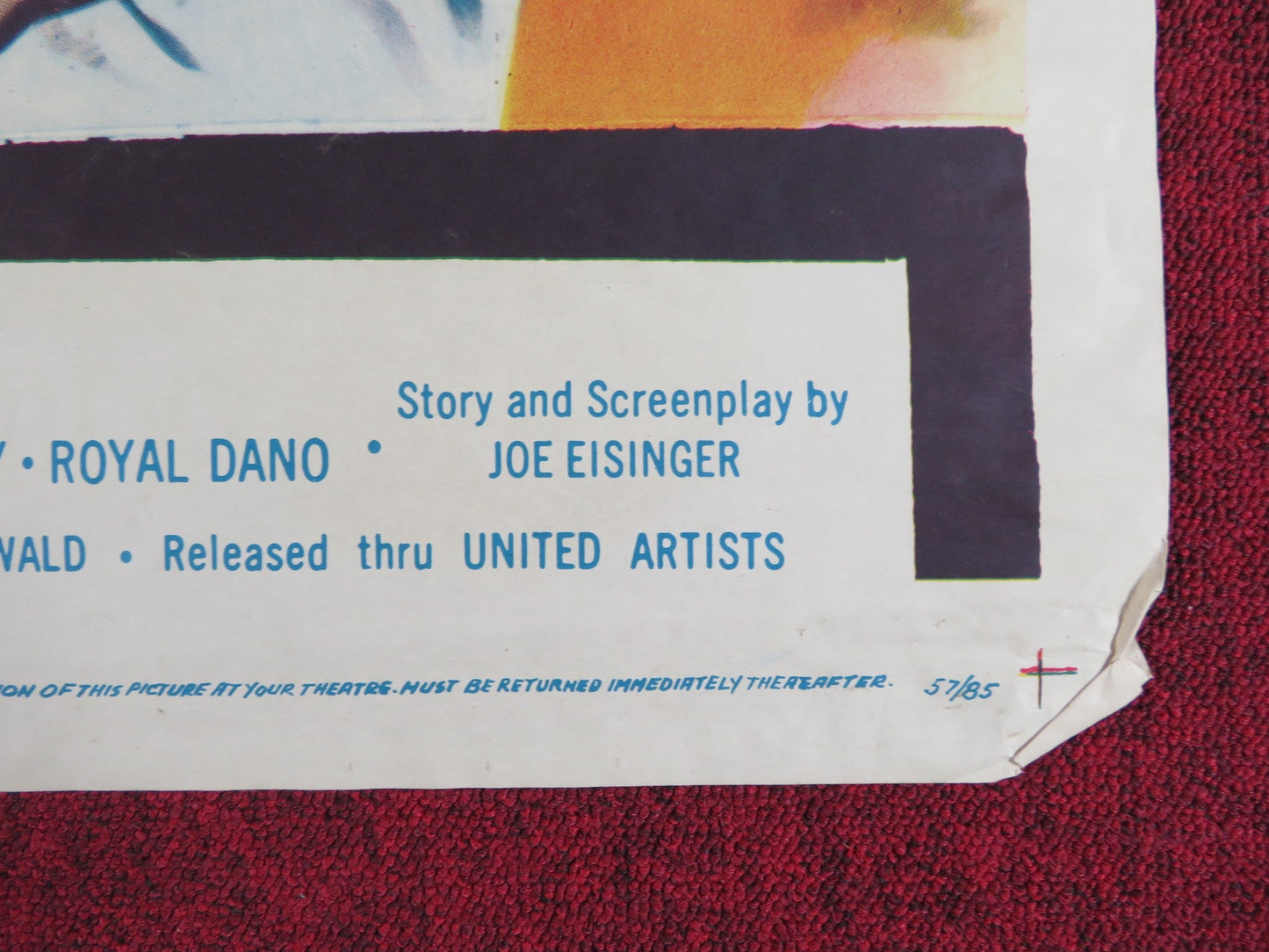 CRIME OF PASSION FOLDED US ONE SHEET POSTER BARBARA STANWYCK S. HAYDEN 1957 Rendezvous Cinema Movie posters