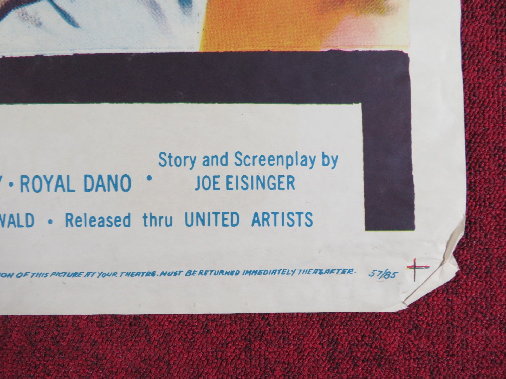 CRIME OF PASSION FOLDED US ONE SHEET POSTER BARBARA STANWYCK S. HAYDEN 1957 Rendezvous Cinema Movie posters