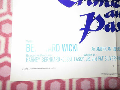 CRIME & PASSION FOLDED US ONE SHEET POSTER OMAR SHARIF KAREN BLACK 1976 Movie posters