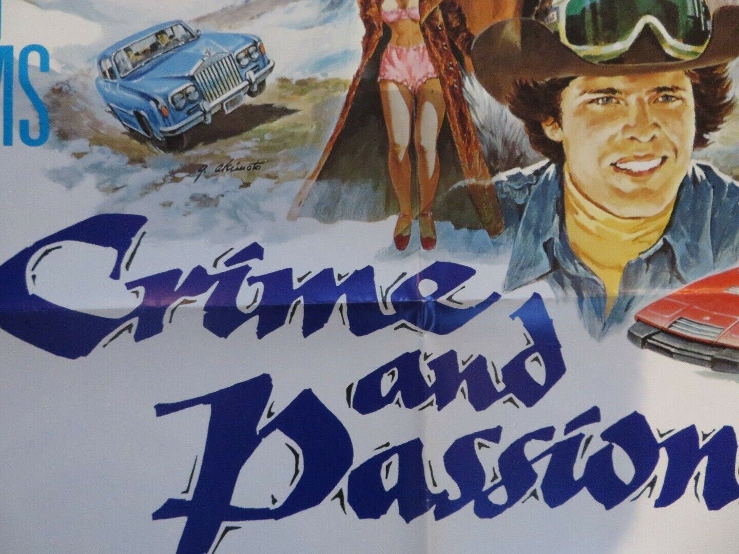 CRIME & PASSION FOLDED US ONE SHEET POSTER OMAR SHARIF KAREN BLACK 1976 Movie posters