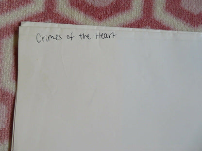 CRIMES OF THE HEART US ONE SHEET POSTER DIANE KEATON JESSICA LANGE 1986 Movie posters