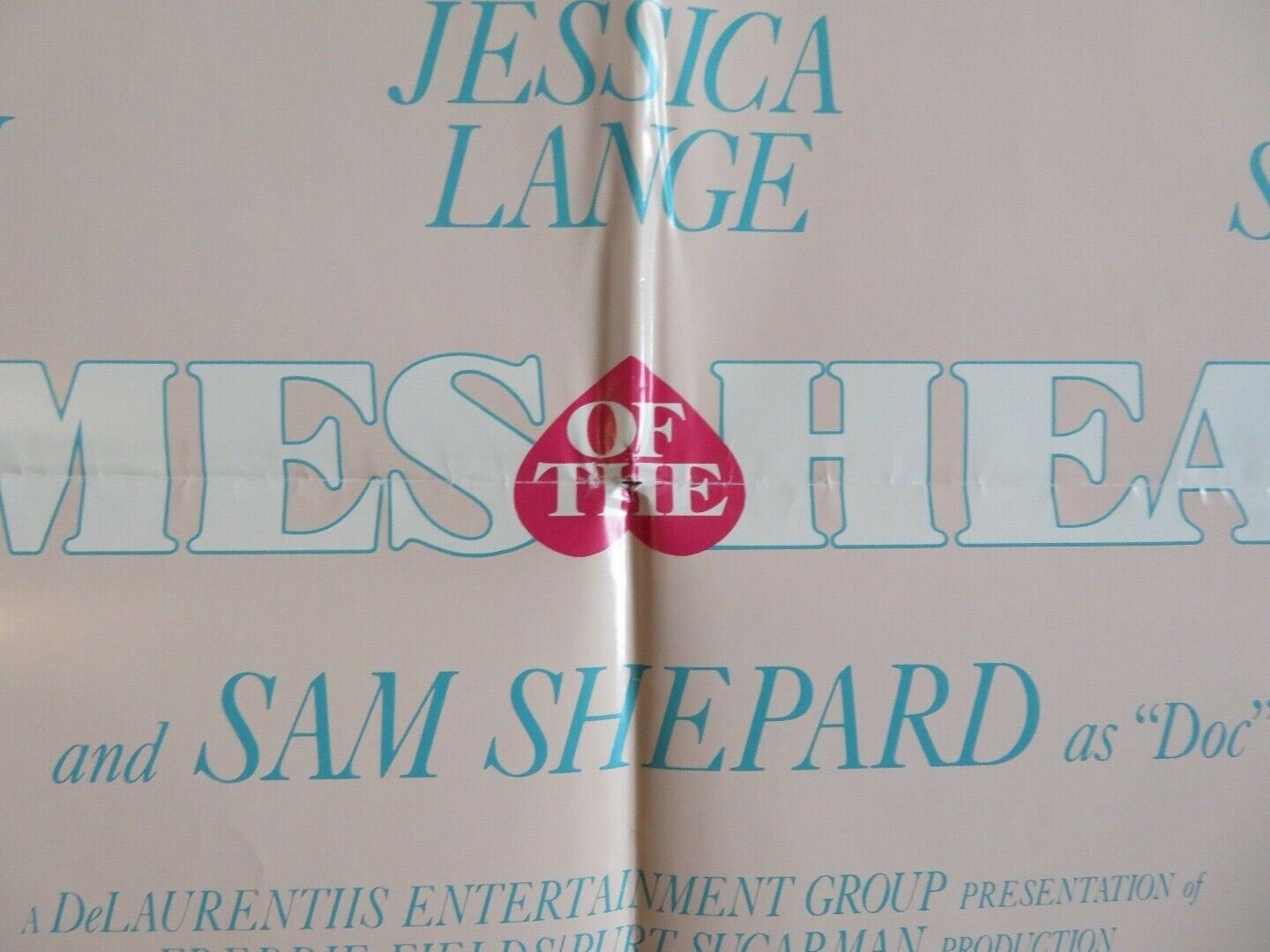 CRIMES OF THE HEART US ONE SHEET POSTER DIANE KEATON JESSICA LANGE 1986 Movie posters