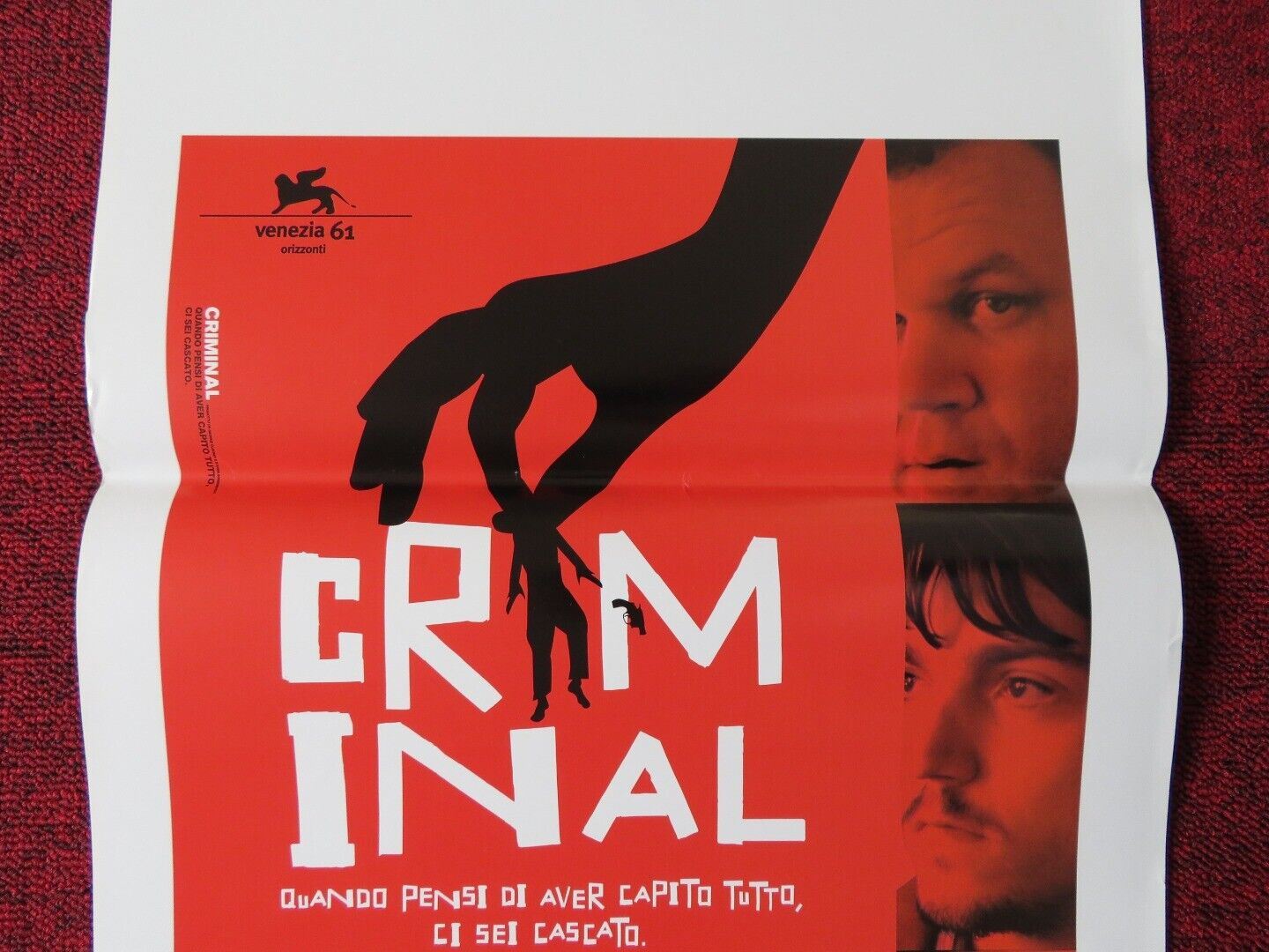 CRIMINAL ITALIAN LOCANDINA (27.5"x13") POSTER JOHN C. REILLY DIEGO LUNA 2004 Movie posters