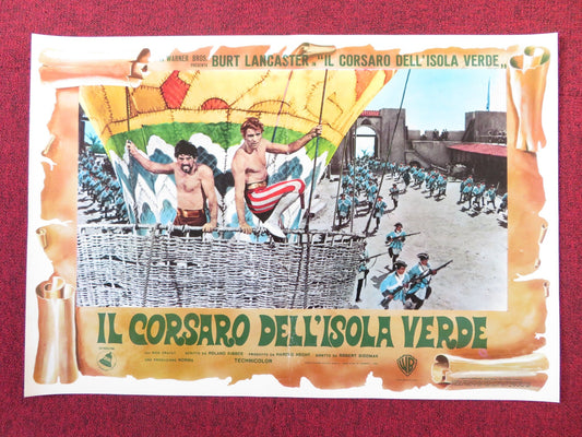 CRIMSON PIRATE - C ITALIAN FOTOBUSTA POSTER BURT LANCASTER NICK CRAVAT 1952R Rendezvous Cinema Movie posters