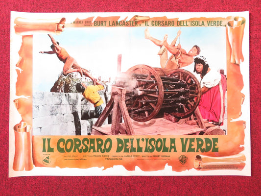 CRIMSON PIRATE - E ITALIAN FOTOBUSTA POSTER BURT LANCASTER NICK CRAVAT 1952R Rendezvous Cinema Movie posters