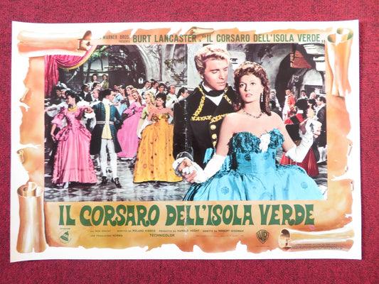 CRIMSON PIRATE - F ITALIAN FOTOBUSTA POSTER BURT LANCASTER NICK CRAVAT 1952R Rendezvous Cinema Movie posters