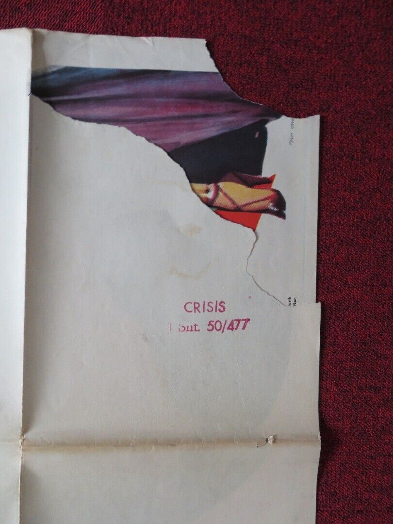 CRISIS FOLDED U.S ONE SHEET POSTER CARY GRANT JOSE FERRER 1950 Movie posters