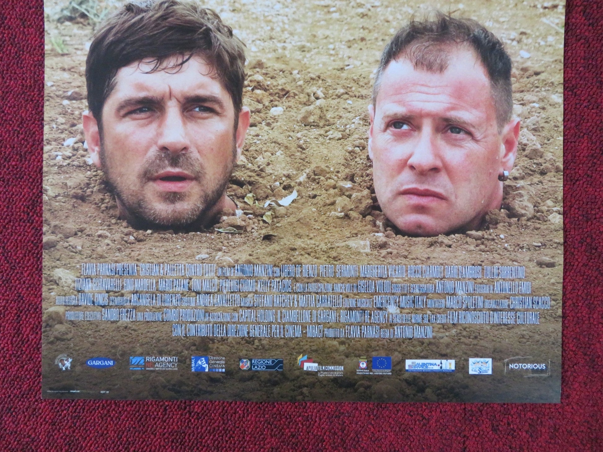 CRISTIAN E PALLETTA CONTRO TUTTI ITALIAN LOCANDINA POSTER LIBERO DE RIENZO 2016 Rendezvous Cinema Movie posters