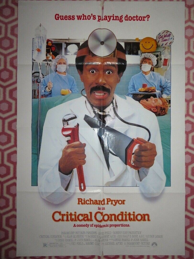 CRITICAL CONDITION ONE SHEET POSTER Joe Mantegna 1987 - Rendezvous Cinema