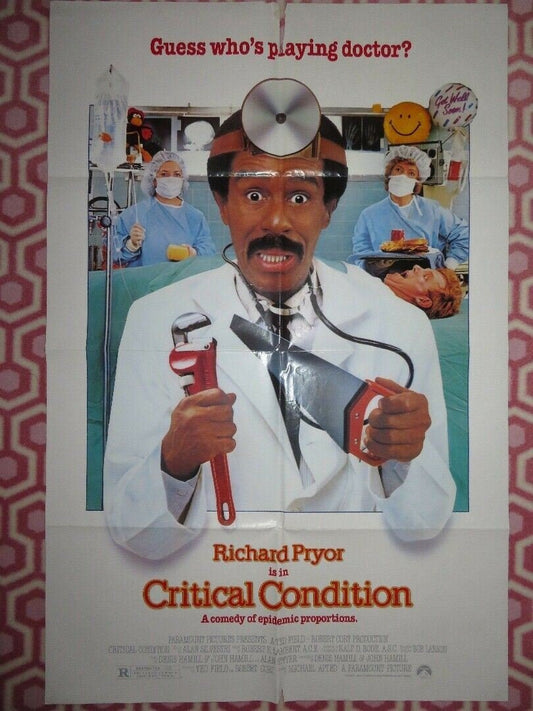 CRITICAL CONDITION ONE SHEET POSTER Joe Mantegna 1987 - Rendezvous Cinema