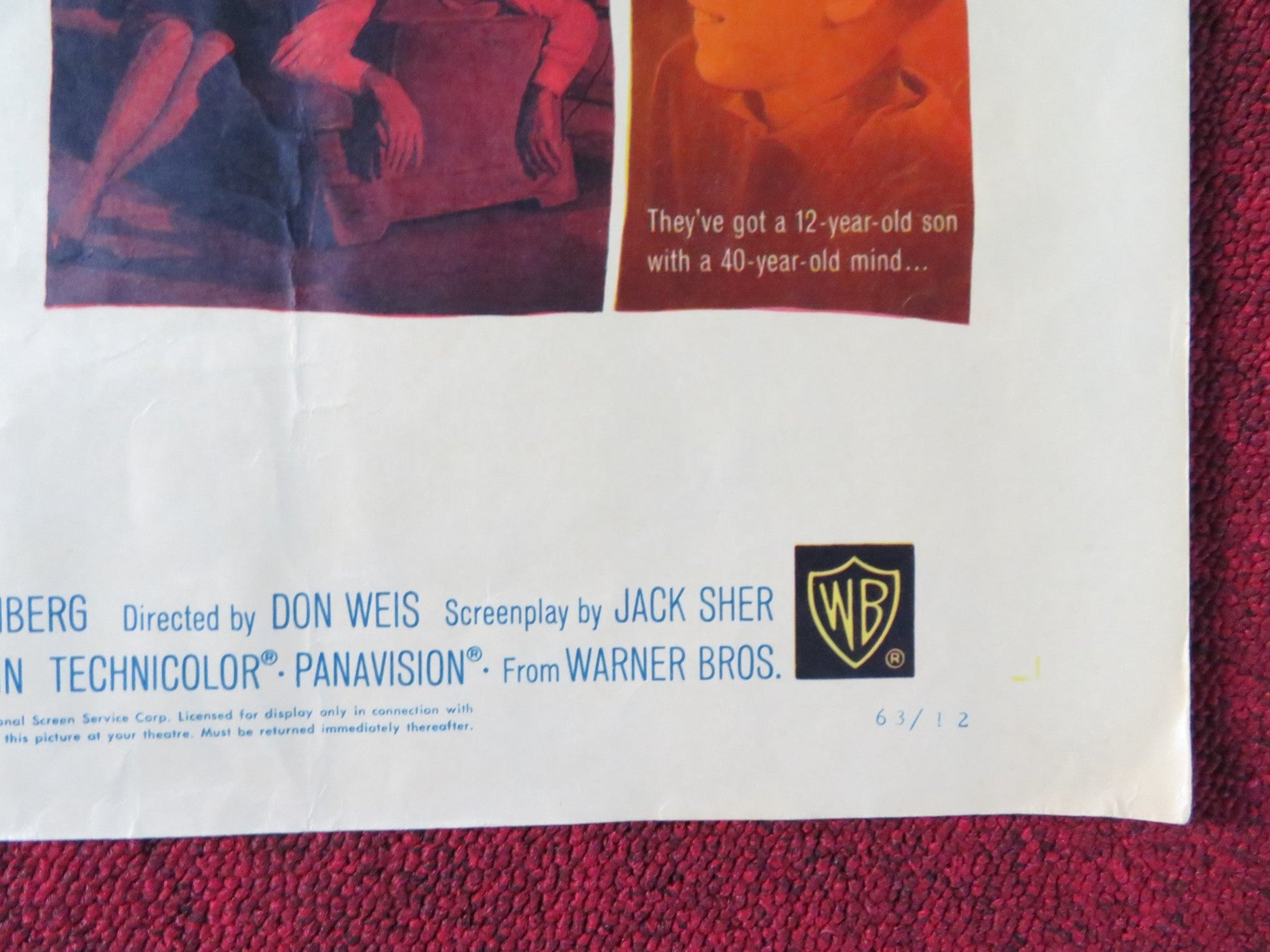 CRITIC'S CHOICE HALF SHEET (22"x 28") POSTER BOB HOPE LUCILLE BALL 1963 Rendezvous Cinema Movie posters