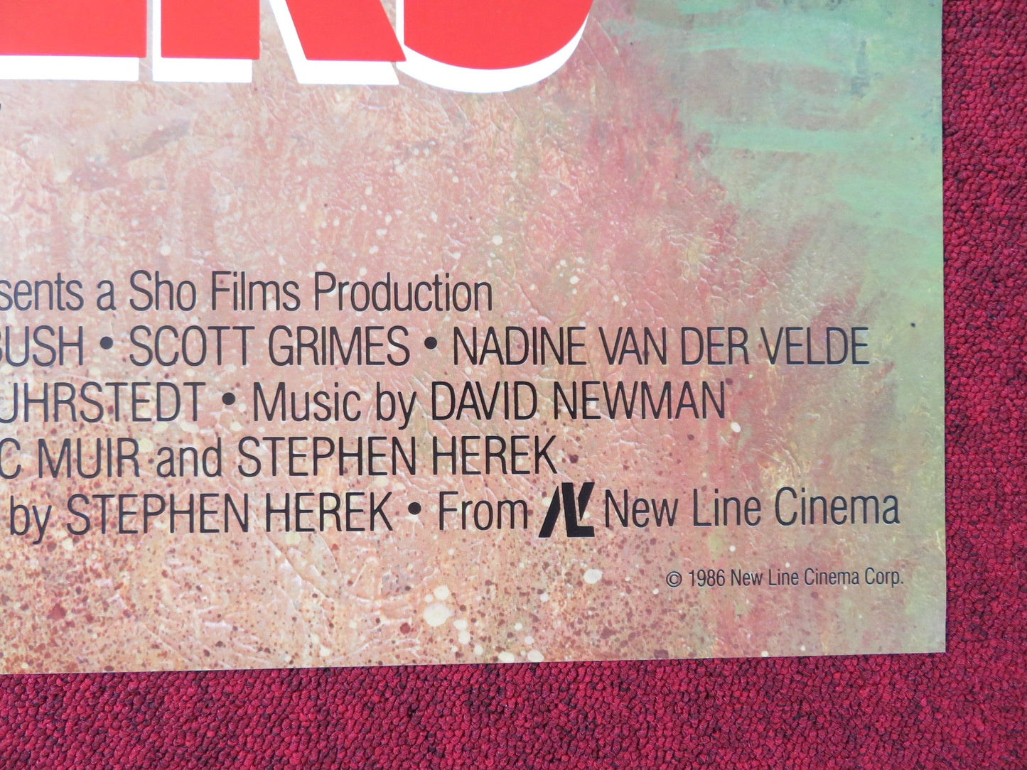 CRITTERS US TRI FOLDED ONE SHEET ROLLED POSTER DEE WALLACE M. EMMET WALSH 1986 Rendezvous Cinema Movie posters