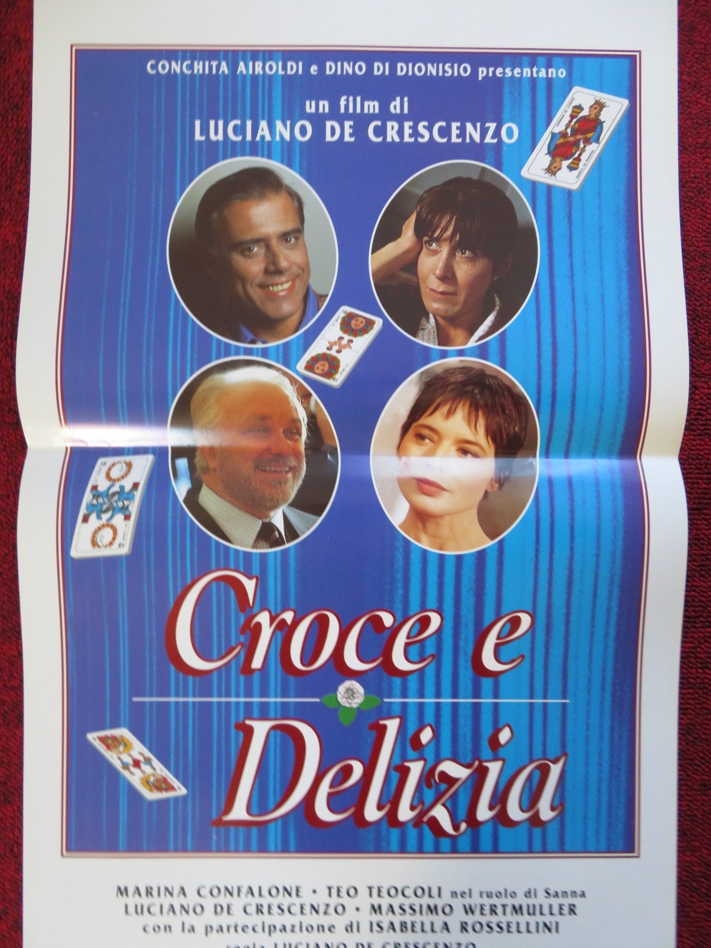 CROCE E DELIZIA ITALIAN LOCANDINA (27.5"x13") POSTER MARINA CONFALONE 1995 Rendezvous Cinema Movie posters