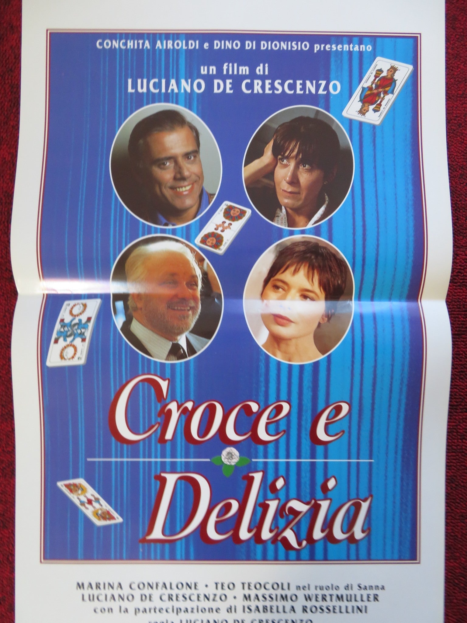 CROCE E DELIZIA ITALIAN LOCANDINA (27.5"x13") POSTER MARINA CONFALONE 1995 Rendezvous Cinema Movie posters