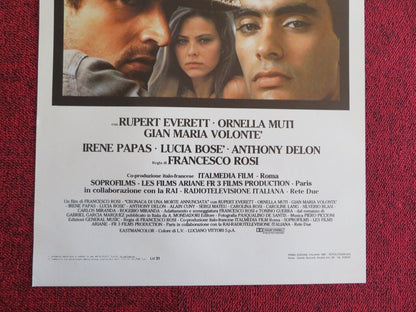 CRONACA DI UNA MORTE ANNUNCIATAl ITALIAN LOCANDINA (27.5"x13") POSTER 1987 Movie posters
