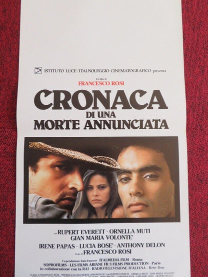 CRONACA DI UNA MORTE ANNUNCIATAl ITALIAN LOCANDINA (27.5"x13") POSTER 1987 Movie posters