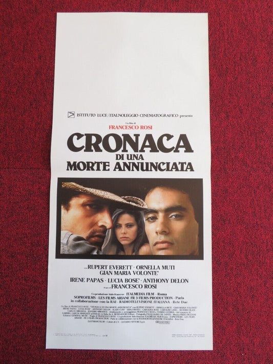 CRONACA DI UNA MORTE ANNUNCIATAl ITALIAN LOCANDINA (27.5"x13") POSTER 1987 Movie posters